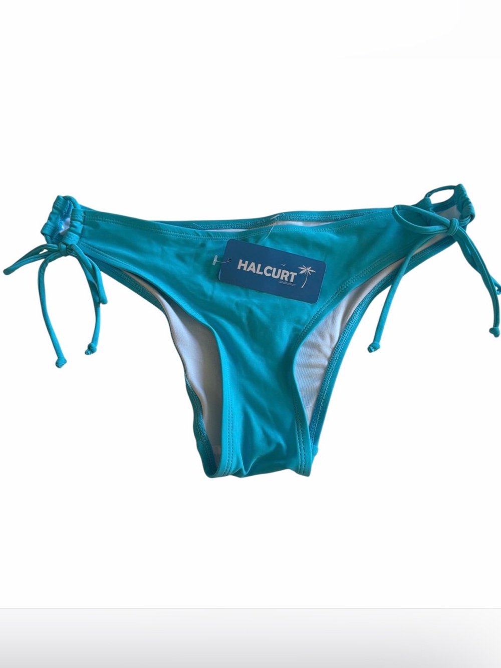 Halcourt NWT Women's Teal Tie-Side Bikini Bottom Size Medium